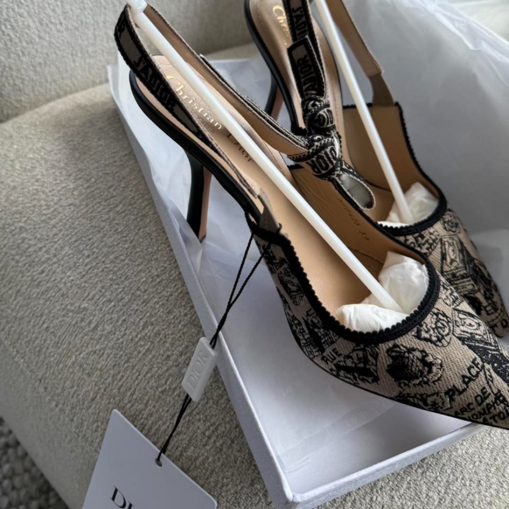 Dior  Tan and Black Courts For Women